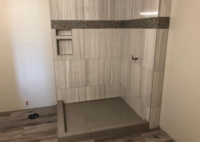 Arden bathroom Brown Shower Large Tile
