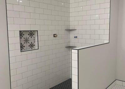 tile shower
